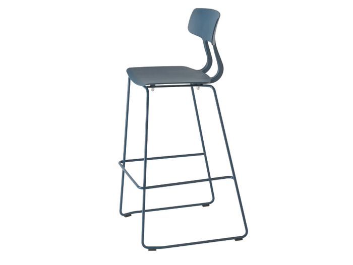 SNAP 1117 - Sled base high polypropylene stool with footrest _ Et al.